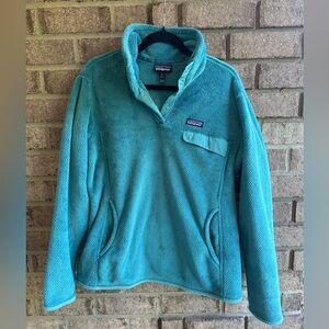 Patagonia ReTool Snap Thermal Pro Polartec Women’s Fleece Pullover Blue XL !!🧥